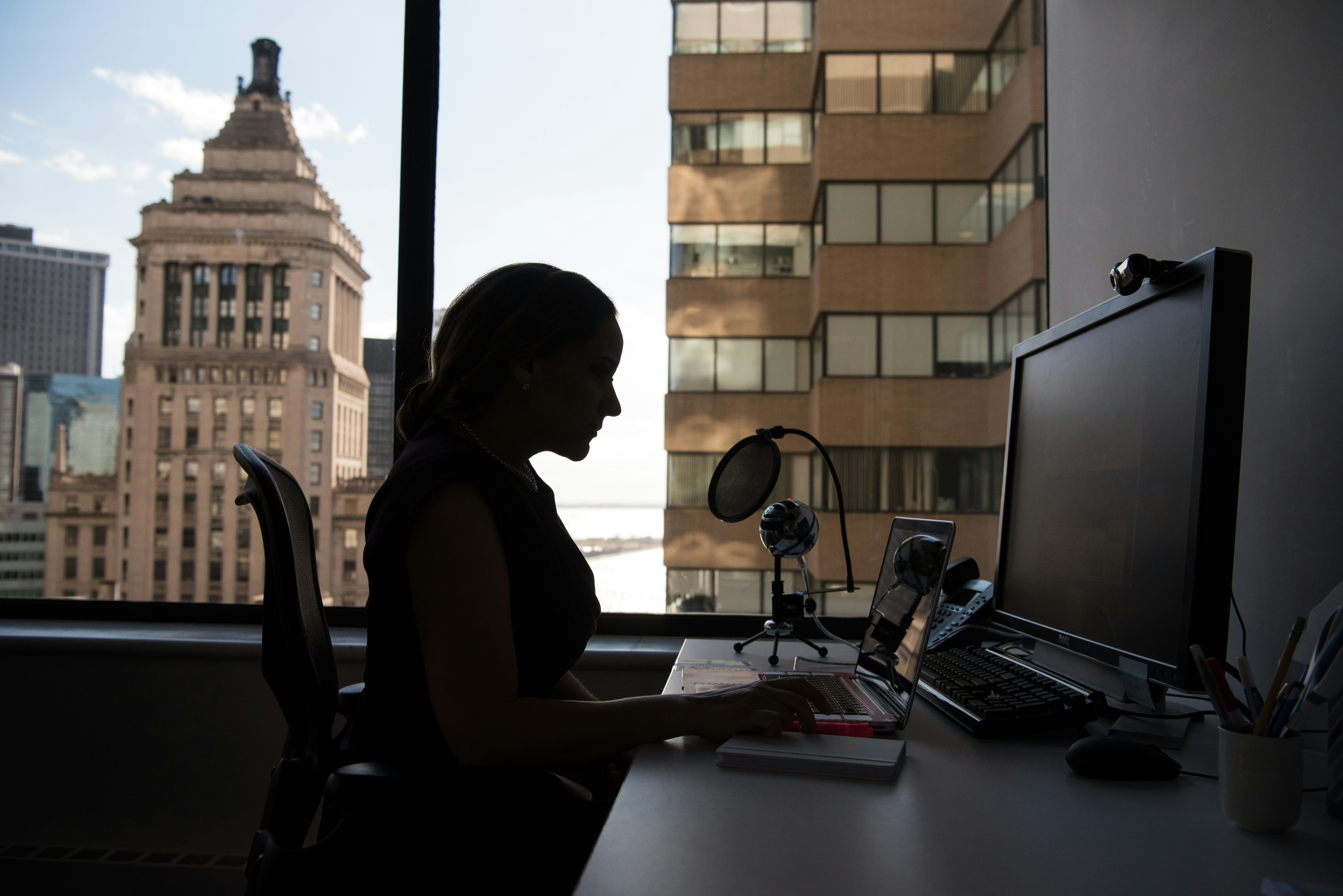 Photo of a woman working 