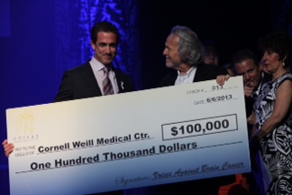 Mario Lichtenstein of Voices Against Brain Cancer Awards $100,000 to John Boockvar, MD