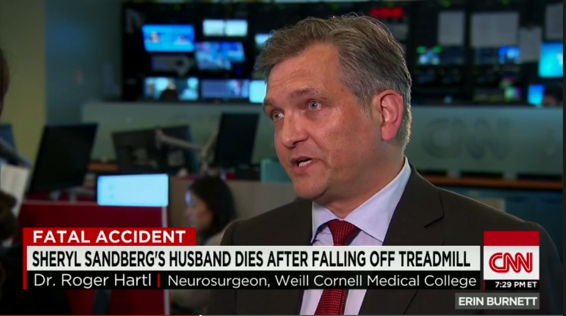 Dr. Roger Hartl Talks on CNN About Brain Trauma and David Goldberg