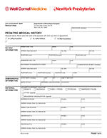 New Patient Registration and Medical History Questionnaire (Pediatric)