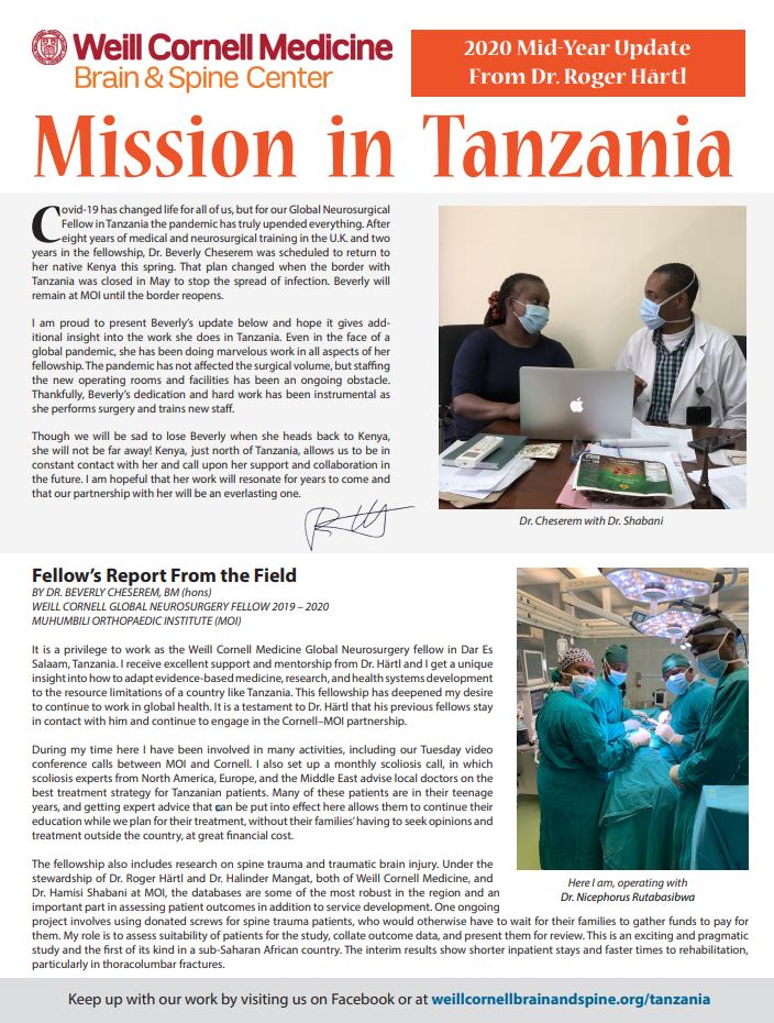 Tanzania 2020 Mid-Year Project Update