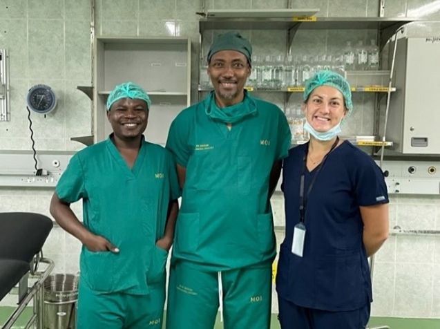 Here I am in Tanzania, with research fellow Dr. Romani Sabas (left) and Dr. Hamisi K. Shabani, neuro