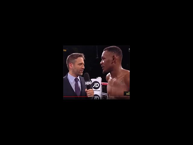 Daniel Jacobs acknowledged Dr. Hartl from the ring after his win