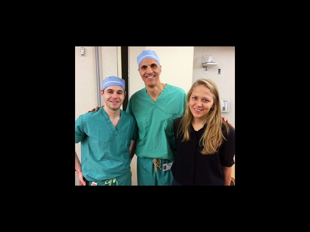 Dr Peter Morgenstern, Dr. Mark Souweidane, and MD/PhD student Iryna Ivasyk