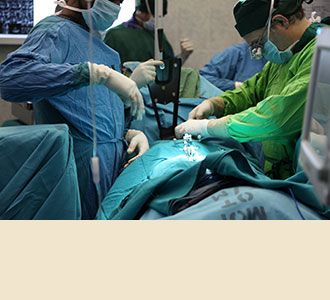 Dr. Härtl led the team that performed a minimally invasive laminectomy