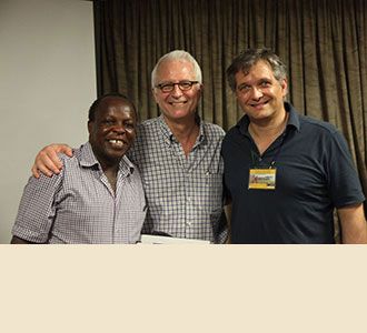 Dr. Stieg and Dr. Härtl with their host