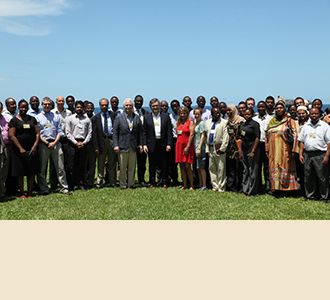 Some of the participants in the first hands-on neurotrauma course, March 3, 2014. Dar Es Salaam, Tanzania.