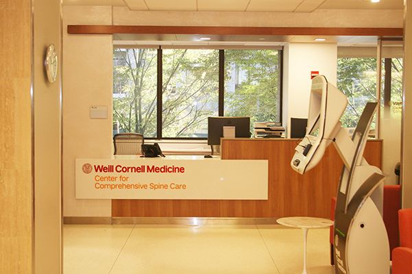 Front desk: Weill Cornell Medicine Center for Comprehensive Spine Care