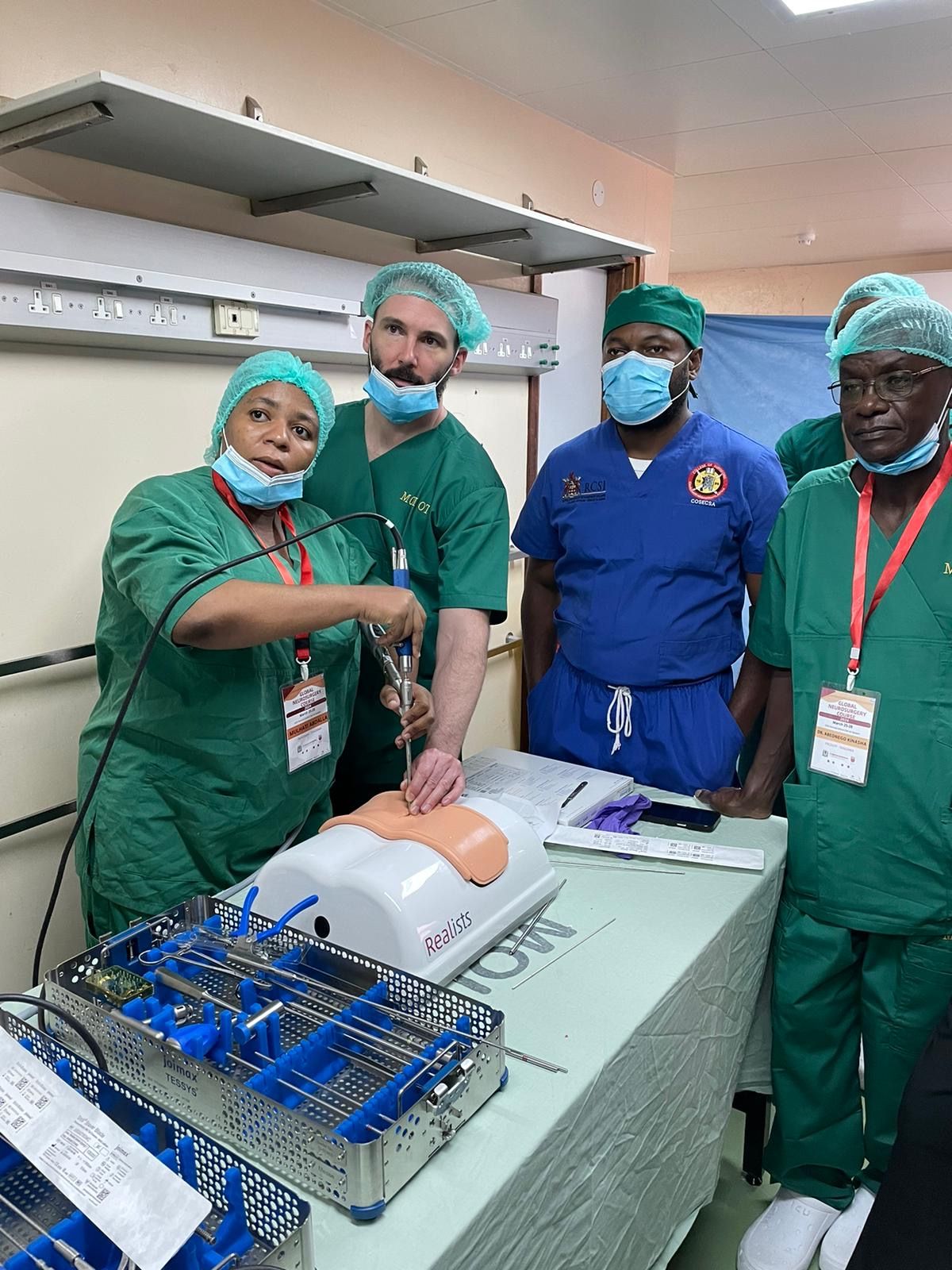 Endoscopic Spine Surgery Training in Tanzania 2024, Lyn McGrath