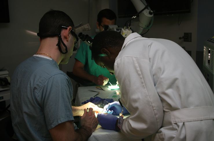 Weill Cornell spine fellow Japhet Ngerageza guides resident