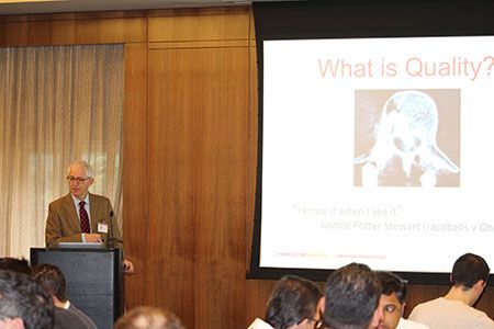 Dr. Eric Elowitz presented on quality at the Complex Spine CME