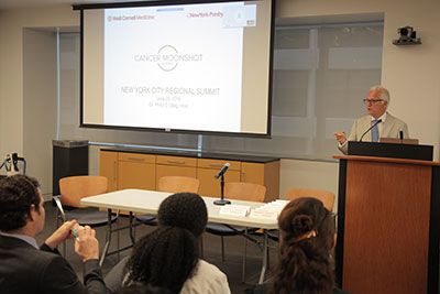 Dr. Stieg hosted the NYC Regional Cancer Moonshot Summit