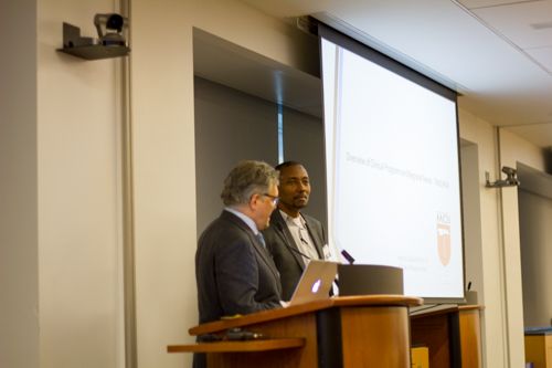 Dr. Roger Härtl introduces his colleague in Tanzania, Dr. Hamisi K. Shabani