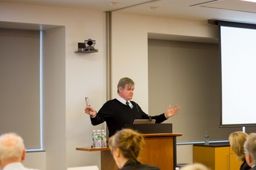 Dr. Daniel Fitzgerald gives his talk, &quot;Reflections on the Role of Surgery in Global Health&quot;