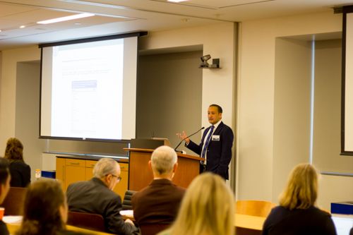 Dr. Halinder Mangat delivers a talk titled &quot;Management of Severe TBI in Tanzania: What Can We Learn?&quot;