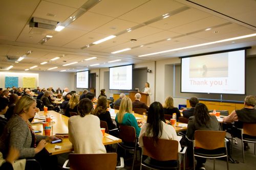 Dr. Caitlin Hoffman thanks attendees at the end of the conference