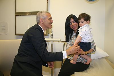 Dr. Souweidane gives David and Rachel the good news