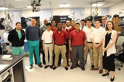 The students from Cardinal Hayes High School