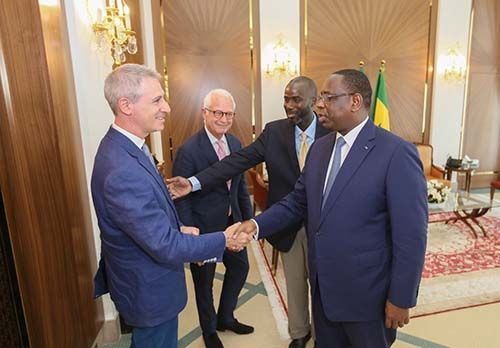 Dr. Greenfield meets the President of Senegal, Macky Sall