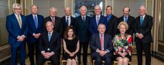Dr. Stieg along with previous winners of the Maurice Greenberg Award