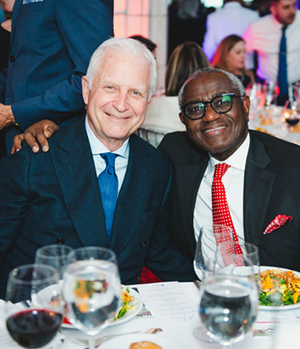 Dr. Philip Stieg and Dr. Nelson Oyesiku at BTF Tribute Dinner 2024