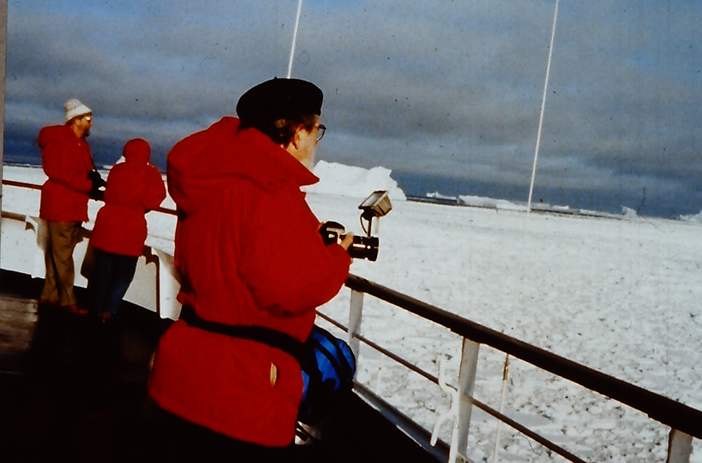 In 2000, pushing 70, Smoky was on a ship crossing the Antarctic Circle