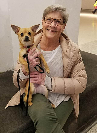 Pat Cusick is back to enjoying her life with her favorite companions